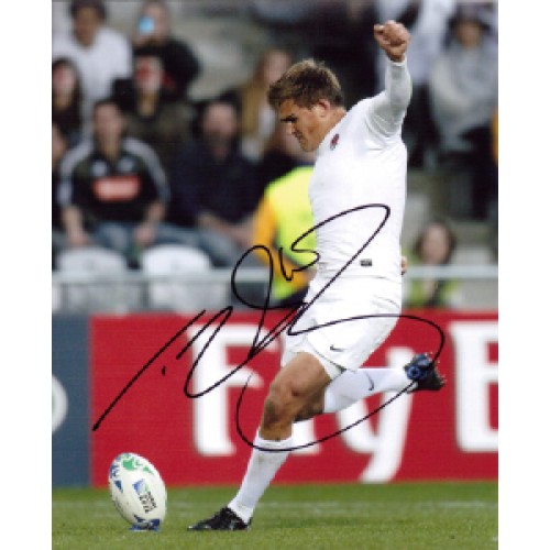 Toby Flood Signed 8x10 England Rugby Photograph